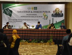 Hadiri Sarasehan Harlah ke 96 NU, Wali Kota Paparkan Capaian Visi Misi
