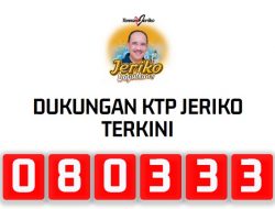 Terus Meningkat, Dukungan KTP untuk Jeriko Tembus 80.333
