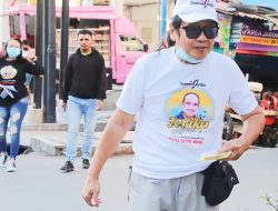 Dukung Jeriko, Teddy Tanone Jalan Kaki Oepura-Terminal Kupang untuk Kumpul KTP