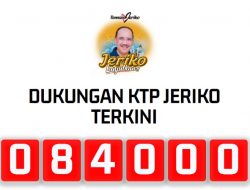 Terus Meningkat, Dukungan KTP untuk Jeriko Maju Pilwalkot Tembus 84 Ribu