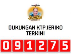 WoW, Kurang 9 Ribu, Dukungan KTP untuk Jeriko Tembus 100 Ribu