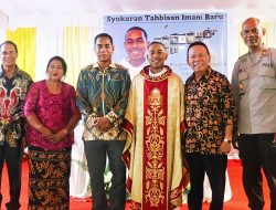 Bupati Korinus Hadiri Misa Syukur Pentahbisan Imam Baru RD Alandjino Da Costa Soares Dosantos
