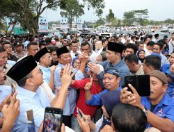 AHY Tancap Gas Dampingi Prabowo Bertemu 2 Ribu Kiai di Banten