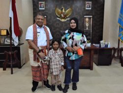 Arsiliha Bocah Viral Saat Kunjungan Presiden Bertemu Pj Wali Kota Kupang