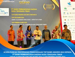 Pj Gubernur dan Dirut Bank NTT Raih penghargaan TOP BUMD Awards 2024
