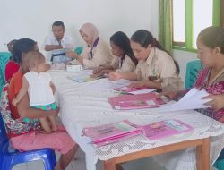 Ratusan Balita Manusak Ikut Pelayanan Posyandu Tim Medis Puskesmas Naibonat