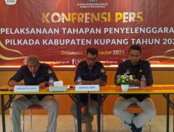 KPU Kabupaten Kupang Gelar Konferensi Pers Tahapan Pilkada 2024