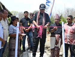 Bupati Yosef Lede Resmikan Irigasi di Desa Oesena, Siap Aliri  12 Hektar Sawah 