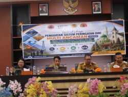 Sekda Teldi Sanam Buka Workshop Peringatan Dini Multi Bencana Berbasis Rumah Ibadah 