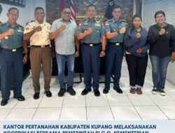 Kantah Kabupaten Kupang dan Kemenhan Helat Rakor, Bahas Sertifikasi BMN di Pakubaun