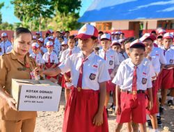 Peduli Bencana Flores, Ratusan Siswa SDI Kaniti Galang Donasi Sukarela