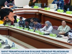 Tingkatkan Kapasitas Aparatur, Kementerian ATR/BPN Helat Rapat Evaluasi Aturan No15 Tahun 2024