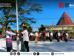 Semangat Kemerdekaan, Kantah Kabupaten Kupang Gelar Upacara HUT RI ke 81