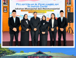 Sekjen ATR/BPN Lantik Pejabat, Enam Pegawai Kantah Kabupaten Kupang