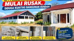 Diduga Kualitas Bangunan Rendah, Kandang Babi Fatukanutu Mulai Rusak
