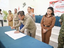 Deklarasi Kampanye Damai Pilkades 2026, Bupati Kupang Tegaskan Sanksi Kampanye Hitam